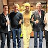 Die frisch gewählten Mitglieder des neu gegründeten Stockacher Vereins &bdquo;Klimakompetent Mobil&ldquo; Simone Frey, Bernd Rüffer, ...