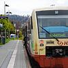 Ein Seehäslezug im Bahnhof von Stockach.