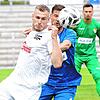Marcel Sökler (links) traf am Sonntag doppelt gegen Balingen. Foto: Roger Müller