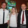 Benjamin Melzer (Operativer Bezirksleiter Süd), Julia Fichtner (kaufmännische Leiterin der Gesellschaft für Spielerschutz und ...