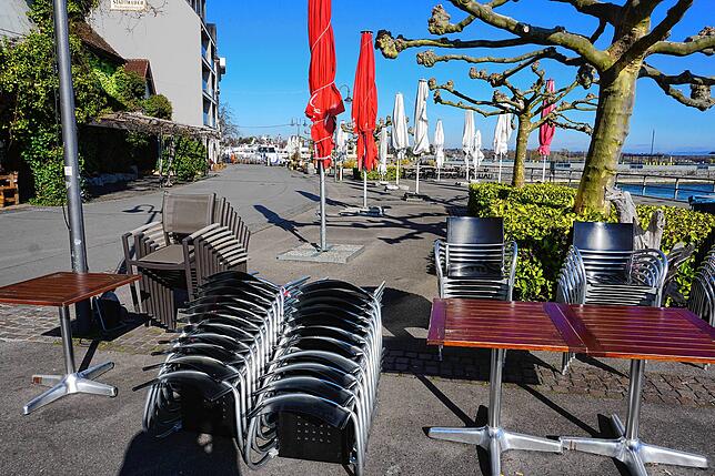 Sonntagnachmittag bei herrlich sonnigem, wenn auch kalten Wetter – und die Uferpromenade ist nahezu menschenleer.