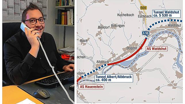 Fabian Prause, Dogerns Bürgermeister, begrüßt die Vorzugsvariante der A98 generell. Gleichzeitig gilt es jetzt, am Ball zu bleiben.