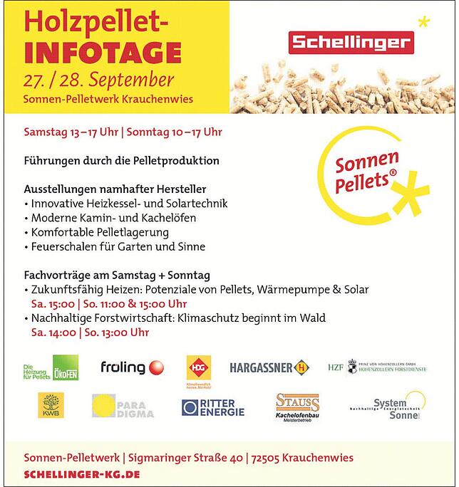 Bild 1: Tag der offenen Tür Steidle Sigmaringen: Beton-Garagen und Holzpellets im Mittelpunkt