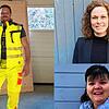Die Neuen bei der Gemeinde Allensbach: Sven Rothmund ist neu im Bauhof, Sarah Riester (rechts oben) ist bald die neue Standesbeamtin und ...