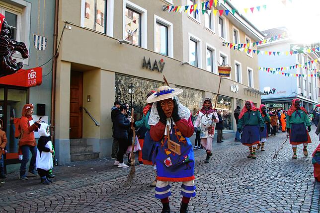 Bild 14: Fasnachts-Auswerfen und Narrenbaumstellen: Bilder des Hochrhein Narrentreffens in Tiengen (Teil 2)