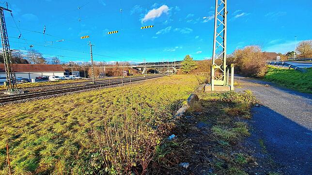 In dem Bereich nördlich des Bahnhofs, nahe der Eselsbrücke, soll schon bald ein neuer Parkplatz entstehen. Er soll Parkraum ersetzen, ...