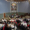 Blick in die Vesperkirche in Singen. Einmal im Jahr verwandelt sich die evangelische Lutherkirche in einen großen Speisesaal. Der ...