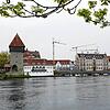 Ein architektonisches Relikt der Konstanzer Vergangenheit: Der Rheintorturm. Neben ihm gibt es aber noch weitere Türme, die auf die ...
