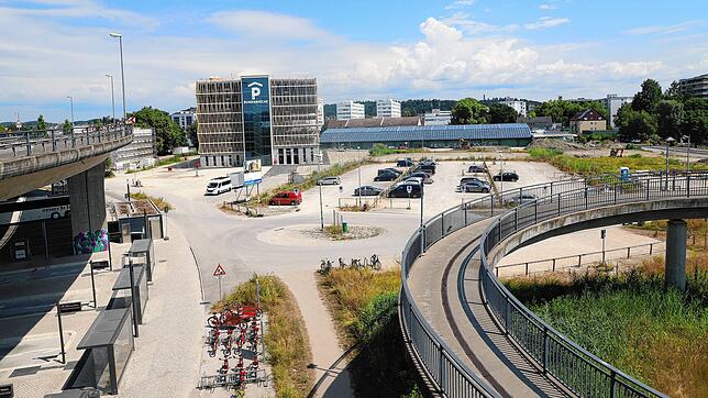 Die rechtsrheinische Fläche neben der Schänzlebrücke soll zum Europaquartier umgestaltet werden.