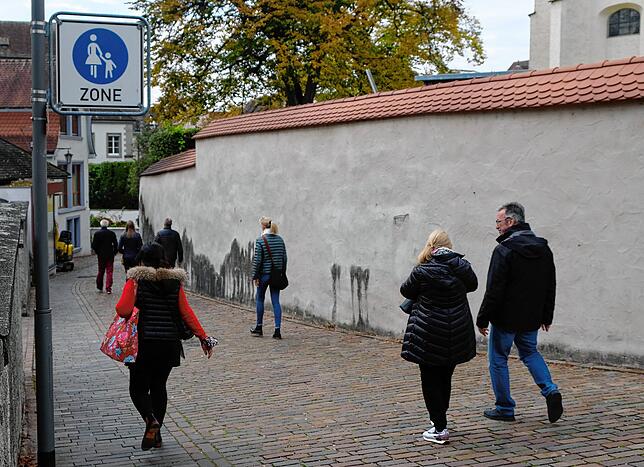Auch die Spitalgasse ist ein reiner Fußgängerbereich, für den die verschärften Regeln gelten.
