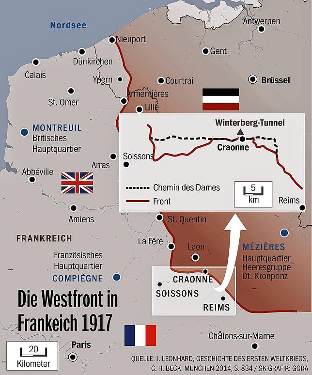 Bild 3: Hunderte tote Soldaten aus Südbaden liegen seit 100 Jahren in einem Stollen in Frankreich. Werden sie demnächst geborgen?