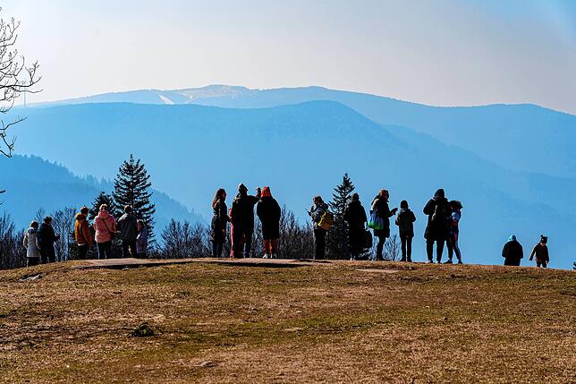 Die Belohnung nach einer Wanderung zum 1149 Meter hohen Brend: ein herrlicher Ausblick über den südlichen Schwarzwald.