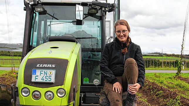 Das ist ihr Leben: Christiane Fricker stammt von einem Bauernhof und will selbst Bäuerin werden. Für sie eine konsequente Entscheidung.