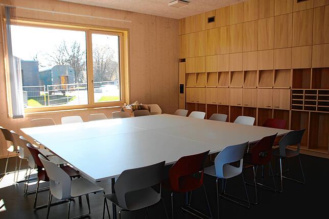 Das neue Lehrerzimmer.
