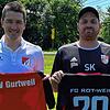 Zusammen stark: Michael Emmerich (links) vom FC Rot-Weiß Weilheim und Steffen Künze vom SV Gurtweil freuen sich auf die neue ...