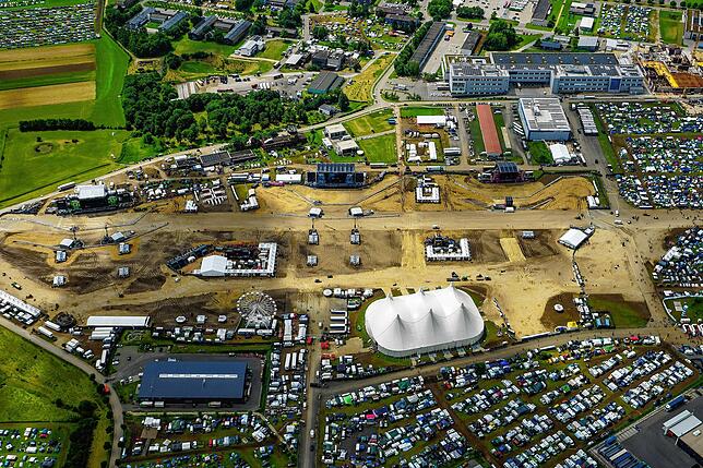 Bild 10: Southside Festival 2024 - Spektakuläre Luftbilder von oben
