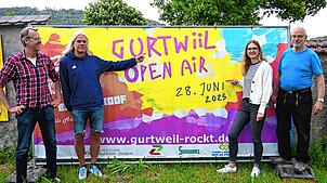 Die Initiatoren des „Gurtwiil Open Air“ am 28. Juni auf dem Hinterhof der Alten Schule in Gurtweil (von links): Tom Schwarz, Uwe ...