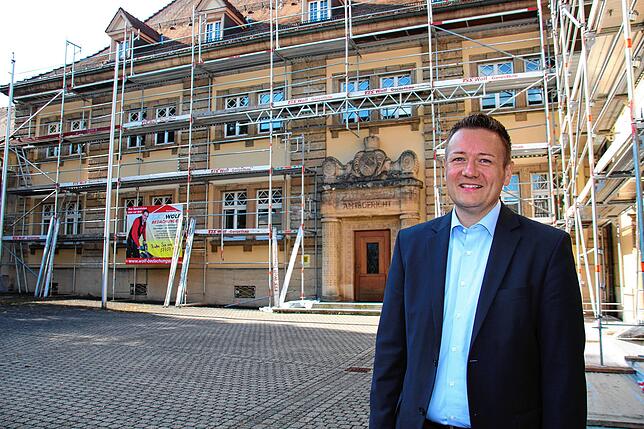 Marc Gerster, Richter am Landgericht Konstanz, vor dem Donaueschinger Amtsgericht, das er früher leitete.