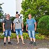 Kassier Patrick Jaiter, Zunftmeister Markus Löffel und sein Stellvertreter Stefan Streit (von links) freuen sich mit den anderen ...
