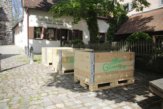 Hochbeete in der Turmgasse in Villingen. Sie sind Teil des Projekts „Gemeinsam Gärtnern in VS“. Anwohner sind mit der Wahl ...