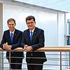 David Winterhalter (links) und Markus Herz bilden den Vorstand der Volksbank Meßkirch eG.