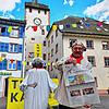Narrenrat und Narrenzeitungsredakteur Markus &bdquo;Mörser&ldquo; Müller mit einer druckfrischen Ausgabe des Geltedrummlers. Am Samstag, ...