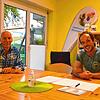 Fritz Grässlin (links) und Nino Voneschen hatten zum Gesprächskreis für Väter ins Familienzentrum eingeladen. Doch es gab keine Resonanz ...