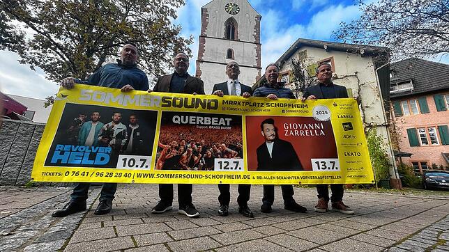 Freuen sich schon auf die nächste Auflage in Schopfheim: Christoph Römmler (Karo-Events), Andreas Schucker (WZO), Georg Ückert ...