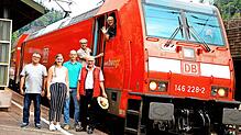 Sie freuen sich schon auf die Schwarzwaldbahntage (von links): Klaus Rimprecht (Stationsbetrieb DB Regio), Magdalena Schultz (DB ...