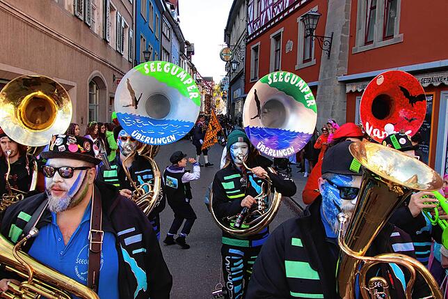 Die Seegumper beim Umzug durch die Überlinger Altstadt am Schmotzigen Donnerstag 2020. Ob und in welcher Form es einen solchen Umzug ...