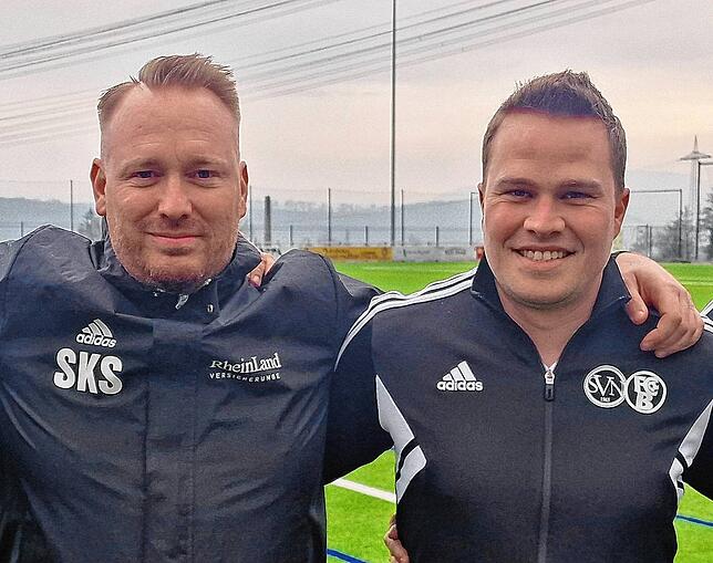 Trainer-Duo: Stefan Schaller und Matthias Wenk (rechts) werden ab Sommer die Trainingsleitung beim SC Niederhof/Binzgen (Kreisliga B-3) ...