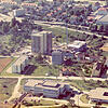 1973 wurde das bis heute höchste Gebäude der Stadt Waldshut-Tiengen fertig gestellt. Geplant war noch ein weiteres Hochhaus, das aber ...