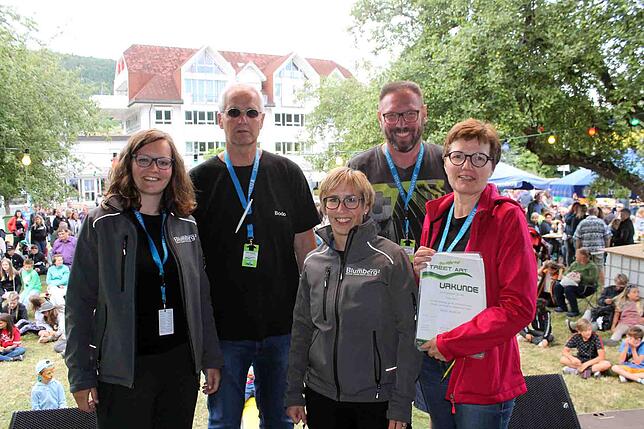 Sie tragen im Organisationskomitee die Verantwortung, von links Lena Hettich, Bodo Schreiber, Alexandra Scherer, Clemens Benzing und Ute ...