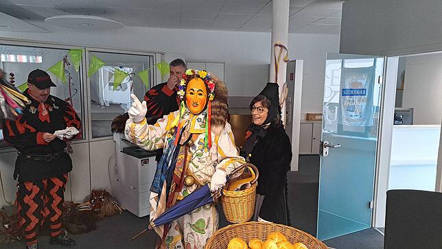 Bild 5: Fasnetstüble Donaueschingen: Die schönsten Bilder vom Schmutzigen Donnerstag in der SÜDKURIER-Redaktion