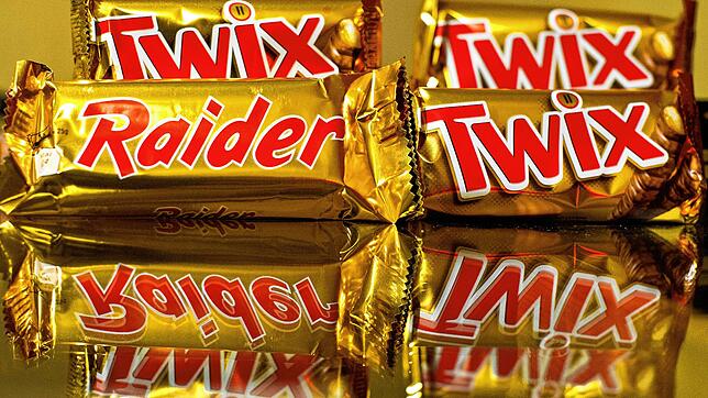 Die Schokoriegel Twix und Raider: Raider war vorgestern, Twix ist heute.