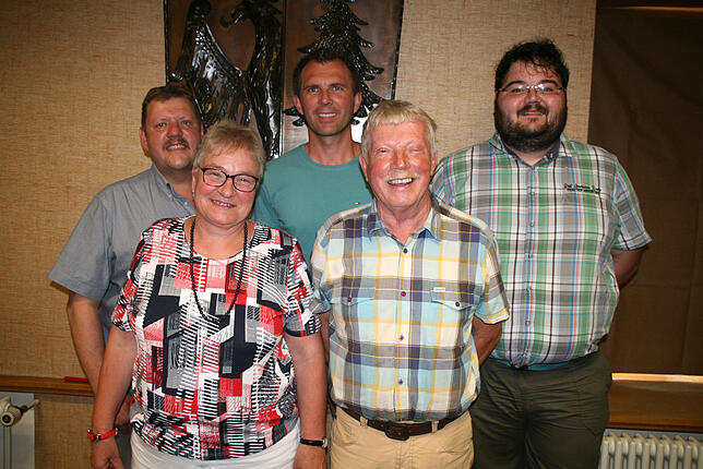 Verließen den Gemeinderat, von links: Matthias Schauer, Eva Rippel, Guido Gerspach, Roland Lauber, Haymo Brugger. Es fehlt Susanne Köstlin.