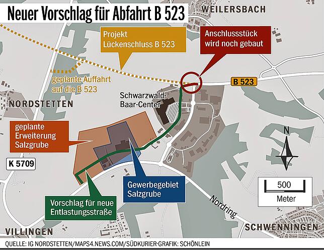Bild 5: Nordstetten stellt sich quer: Widerstand gegen Anbindung an Bundesstraße 523