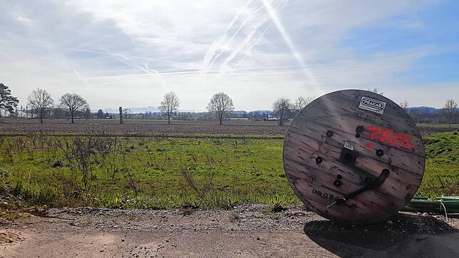 Blick vom aktuell neuesten Abschnitt nach Süden auf die Erweiterungsfläche.