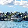 Das schöne Wetter hat der Weißen Flotte auf dem Bodensee die Saison gerettet. Im Bild das MS &bdquo;Überlingen&ldquo;, 2010 in Betrieb ...