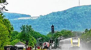 Die Gleisbauarbeiten in Lauchringen sind beendet. Weil durch den neuen Schotter viel Staub aufgewirbelt wird, fahren die Züge dort ...