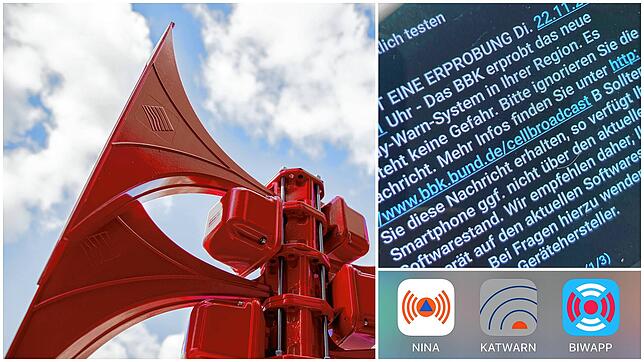 Sirene, Call Broadcast und Apps sind die die Kanäle, über die die Bevölkerung beim Warntag informiert wird.