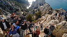 Die Bergtouren bei Marseille waren eine besondere Herausforderung für die Schülerinnen und Schüler.  Bild: Andreas Schmieg