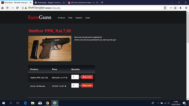 Bild 4: Wie leicht finde ich im Darknet eine Waffe? Ein Selbstversuch