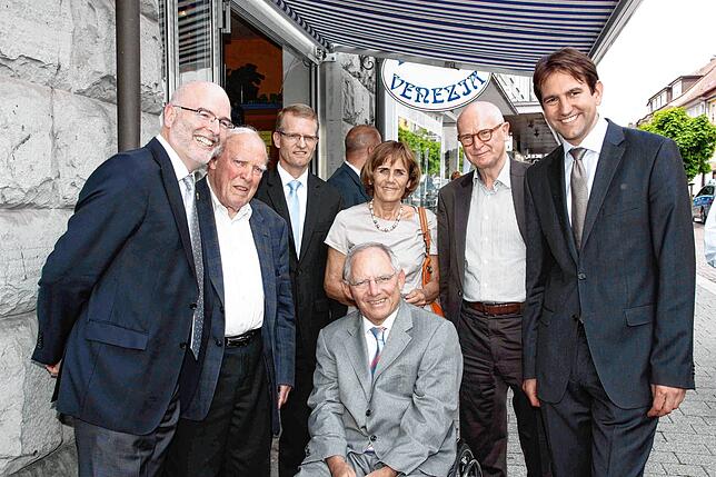 Mai 2013: Besuch von Wolfgang Schäuble in Stockach.