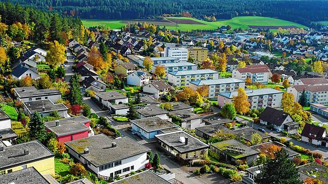 Blick auf den Rupertsberg in St. Georgen. Wenn vielleicht in ein paar Jahren ein kommunales Nahwärmenetz aufgebaut wird, könnten Teile ...