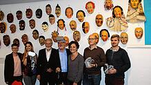 Archivarin Ingeborg Rüth, die wissenschaftliche Mitarbeiterin Saray Paredes-Zavala, der inhaltliche Leiter Werner Mezger, Präsident der ...