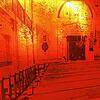 Ein Dia erinnert am Ort der ehemaligen Synagoge in Gailingen an das Glaubenshaus, das bis zur Reichspogromnacht den Ort prägte. Hier ...