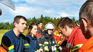 Bild : Gelungene und herausfordernde Probe der Feuerwehr Herrischried
