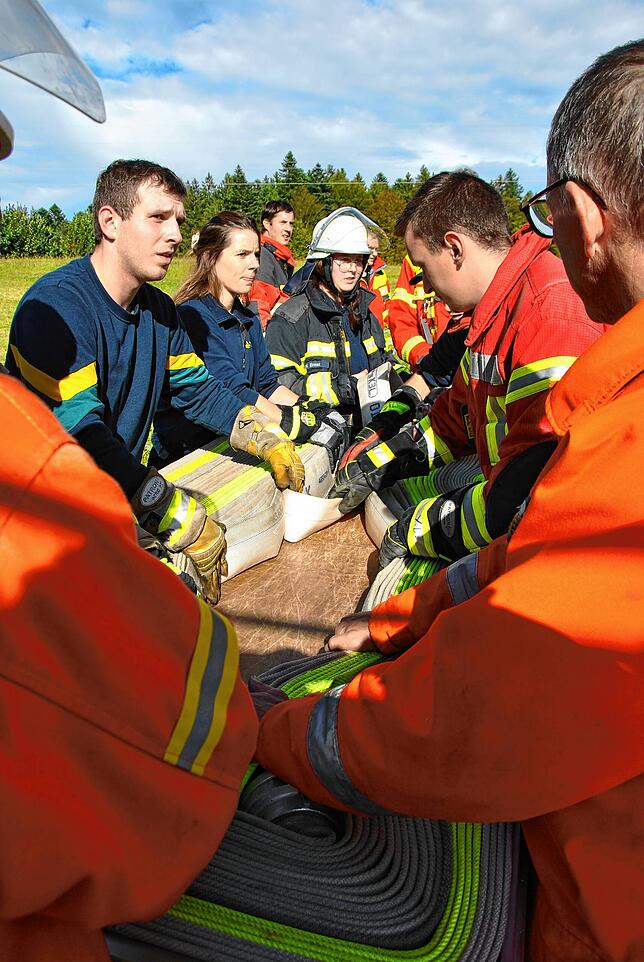 Bild 1: Gelungene und herausfordernde Probe der Feuerwehr Herrischried