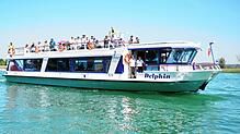 (Archivbild) Die „Delphin“ im Jahr 2019: Das 24 Meter lange Schiff bietet Platz für maximal 120 Personen.